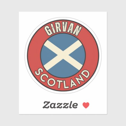Girvan, Scotland Sticker (Vel)