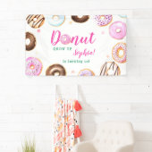 Giry Roze Blauwgroen Pastel Donut Grow Up Kids Ver Spandoek (Insitu)