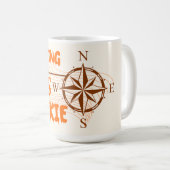 GIS, Geodesie, landmeter drinkt Koffiemok (Voorkant rechts)
