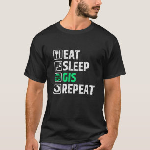 GIS Geografie Geografisch Informatiesysteem T-shirt