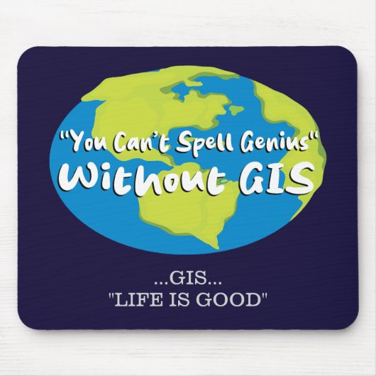 GIS, Geospatial Mousepad Muismat (Voorkant)