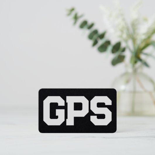 GIS GPS Services Premium Visitekaartje (Staand voorkant)