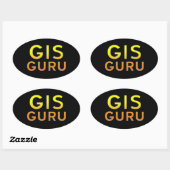 GIS Guru Ovale Sticker (Vel)