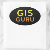 GIS Guru Ovale Sticker (Tas)