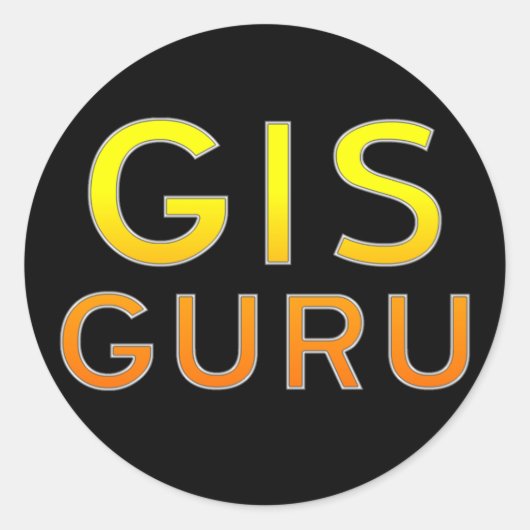 GIS Guru Sticker (Voorkant)