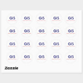 GIS-Sticker Ronde Sticker (Vel)