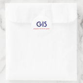 GIS-Sticker Ronde Sticker (Tas)