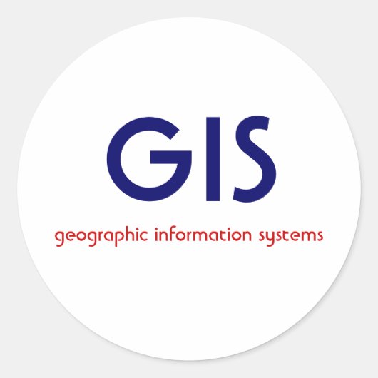 GIS-Sticker Ronde Sticker (Voorkant)