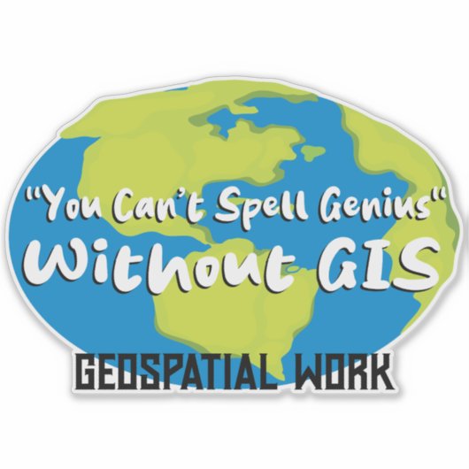 GIS/Surveyor Sticker - fun label  (Voorkant)
