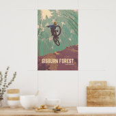Gisburn Forest Mountainbike Reisposter Poster (Keuken)