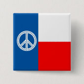 Giselle's vlag vierkante button 5,1 cm (Voorkant)