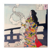 Gisha-kunst met kool-orthoestan tegeltje (Voorkant)