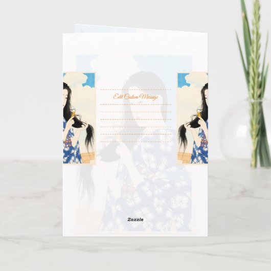 Gisha lady maiko kaart (Achterkant)