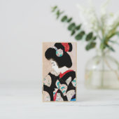 Gisha-portretkunst van de dame van Cool japan Visitekaartje (Staand voorkant)