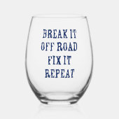 gishallough wijnglas zonder voet (Voorkant)