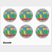 Gishwhit Brave Little Ants stickers grijs (Vel)