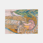 Gismonda, Sarah Bernhardt, Mucha Fleece Deken (Voorkant (Horizontaal))