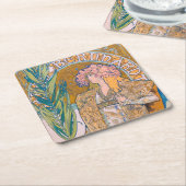 Gismonda, Sarah Bernhardt, Mucha Kartonnen Onderzetters (Schuin)