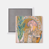 Gismonda, Sarah Bernhardt, Mucha Magneet (Voorkant / Achterkant)