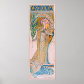 Gismonda, Sarah Bernhardt, Mucha Poster (Voorkant)