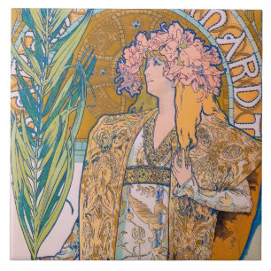 Gismonda, Sarah Bernhardt, Mucha Tegeltje
