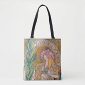 Gismonda, Sarah Bernhardt, Mucha Tote Bag (Voorkant)