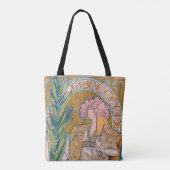 Gismonda, Sarah Bernhardt, Mucha Tote Bag (Achterkant)