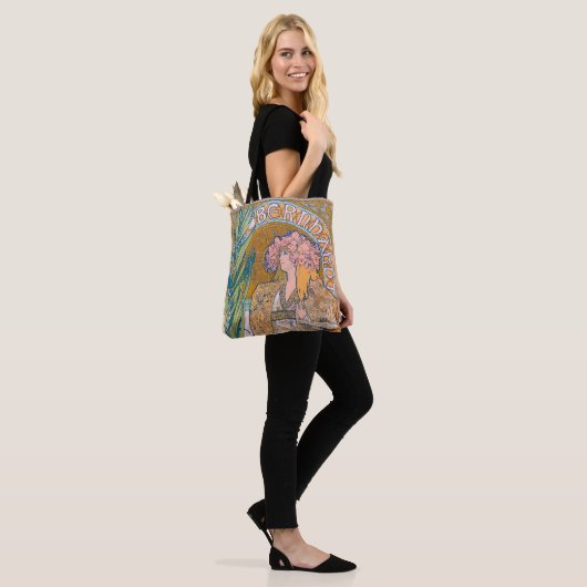 Gismonda, Sarah Bernhardt, Mucha Tote Bag (Op model)