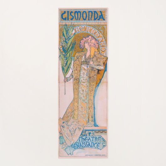Gismonda, Sarah Bernhardt, Mucha Yogamat (Achterkant)
