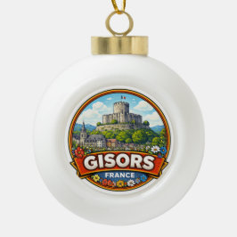 Gisors France  Keramische Bal Ornament