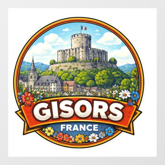 Gisors France  Raamsticker (Vel)