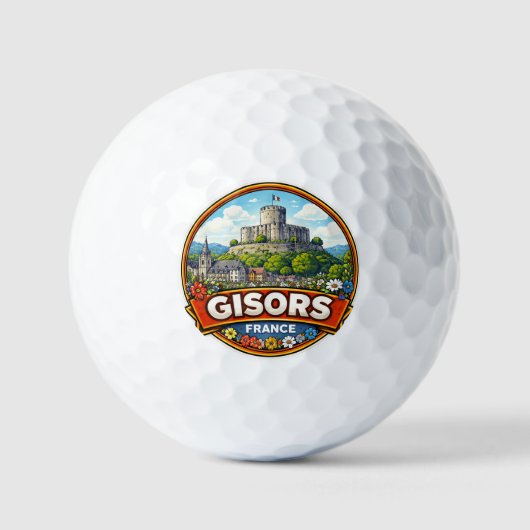 Gisors Frankrijk Golfballen (Voorkant)