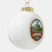 Gisors Frankrijk Keramische Bal Ornament (Links)