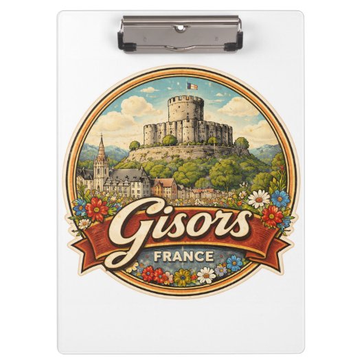 Gisors Frankrijk Klembord (Voorkant)