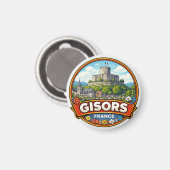 Gisors Frankrijk  Magneet (Voorkant / Achterkant)