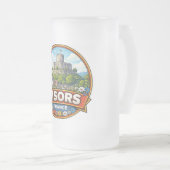 Gisors Frankrijk  Matglas Bierpul (Voorkant rechts)