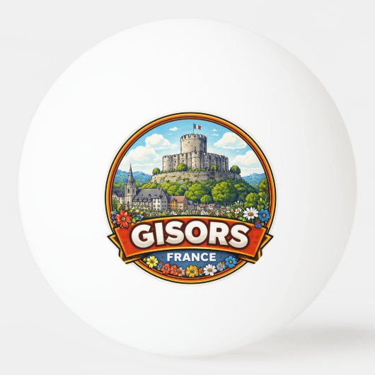 Gisors Frankrijk  Pingpongbal (Voorkant)