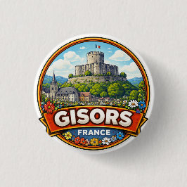Gisors Frankrijk Ronde Button 3,2 Cm