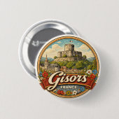 Gisors Frankrijk Ronde Button 5,7 Cm (Voorkant /achterkant)