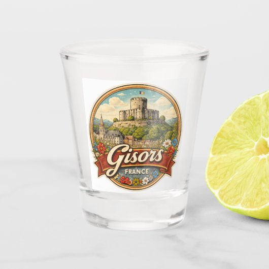 Gisors Frankrijk Shot Glas (Voorkant)