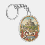 Gisors Frankrijk Sleutelhanger (Voorkant Links)