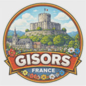 Gisors Frankrijk  Sticker (Voorkant)