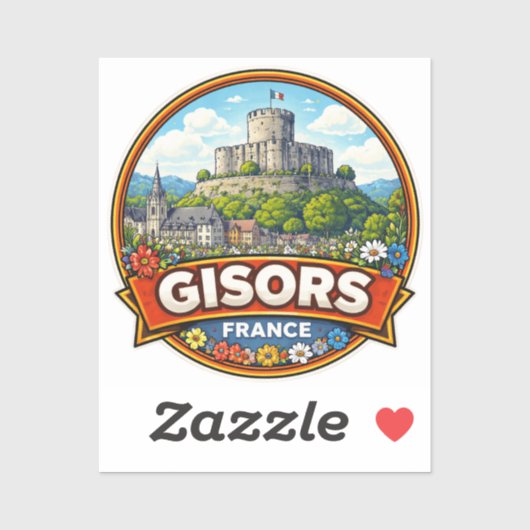 Gisors Frankrijk  Sticker (Vel)
