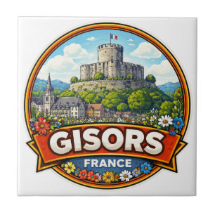 Gisors Frankrijk  Tegeltje