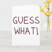 Gissing wat! - De liefde van I u Kaart (Gele Bloem)