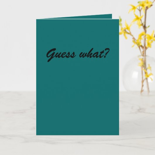 Gissing wat? kaart (Gele Bloem)