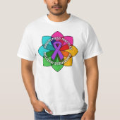 GIST Cancer Awareness Matts Petals T-shirt (Voorkant)