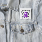 GIST Cancer Hope Love Faith Vierkante Button 5,1 Cm (In situ)