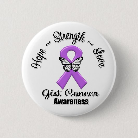 GIST Cancer Hope Sterke Love Ronde Button 5,7 Cm (Voorkant)