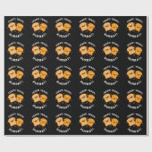 Gist Hoera Grappig Brood Puns Donker BG Cadeaupapier (Vlak)